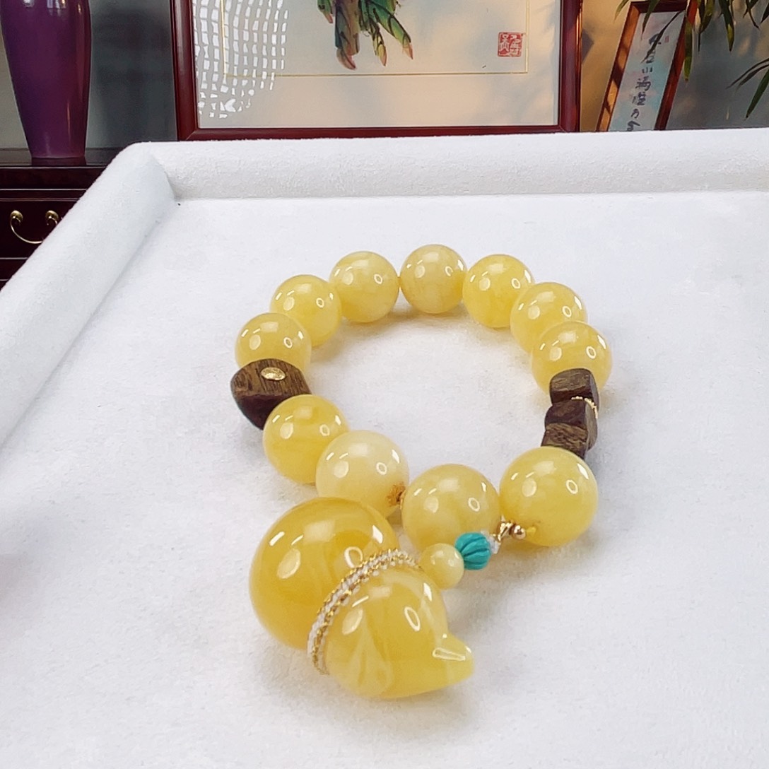 蜜蜡手链未镶嵌蜜蜡15