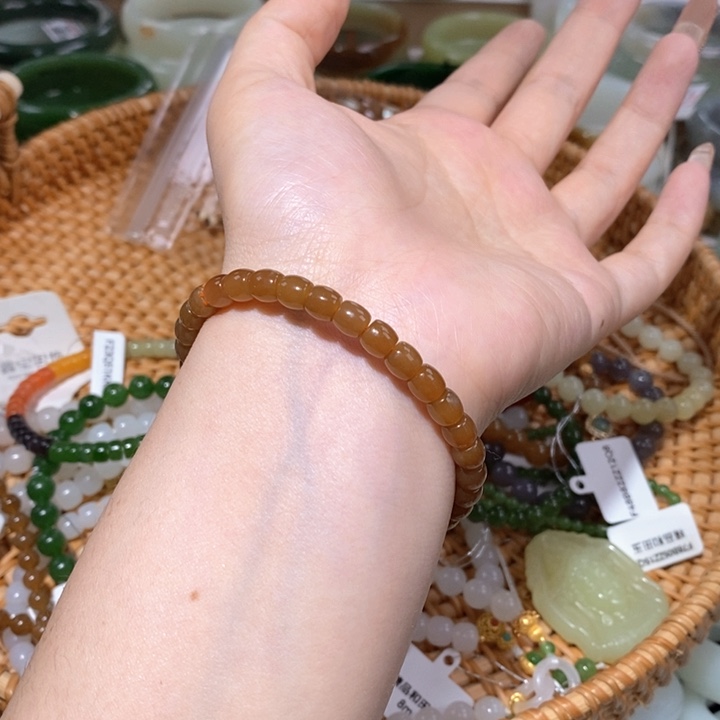 和田玉（糖玉）手链未镶嵌