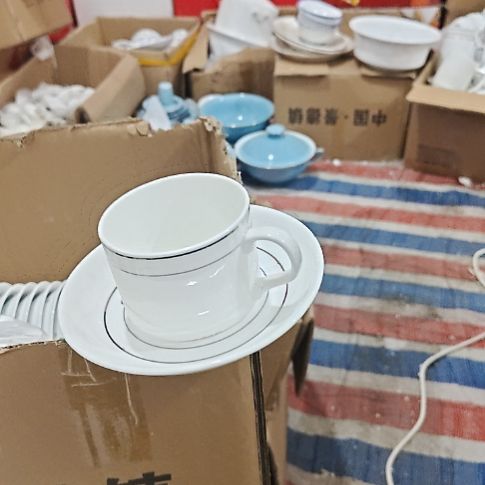 瓷骨瓷咖啡杯碟套装2套