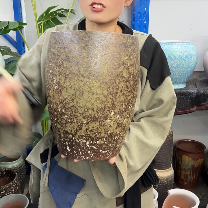 22×34 -粗陶花盆有孔-买买买