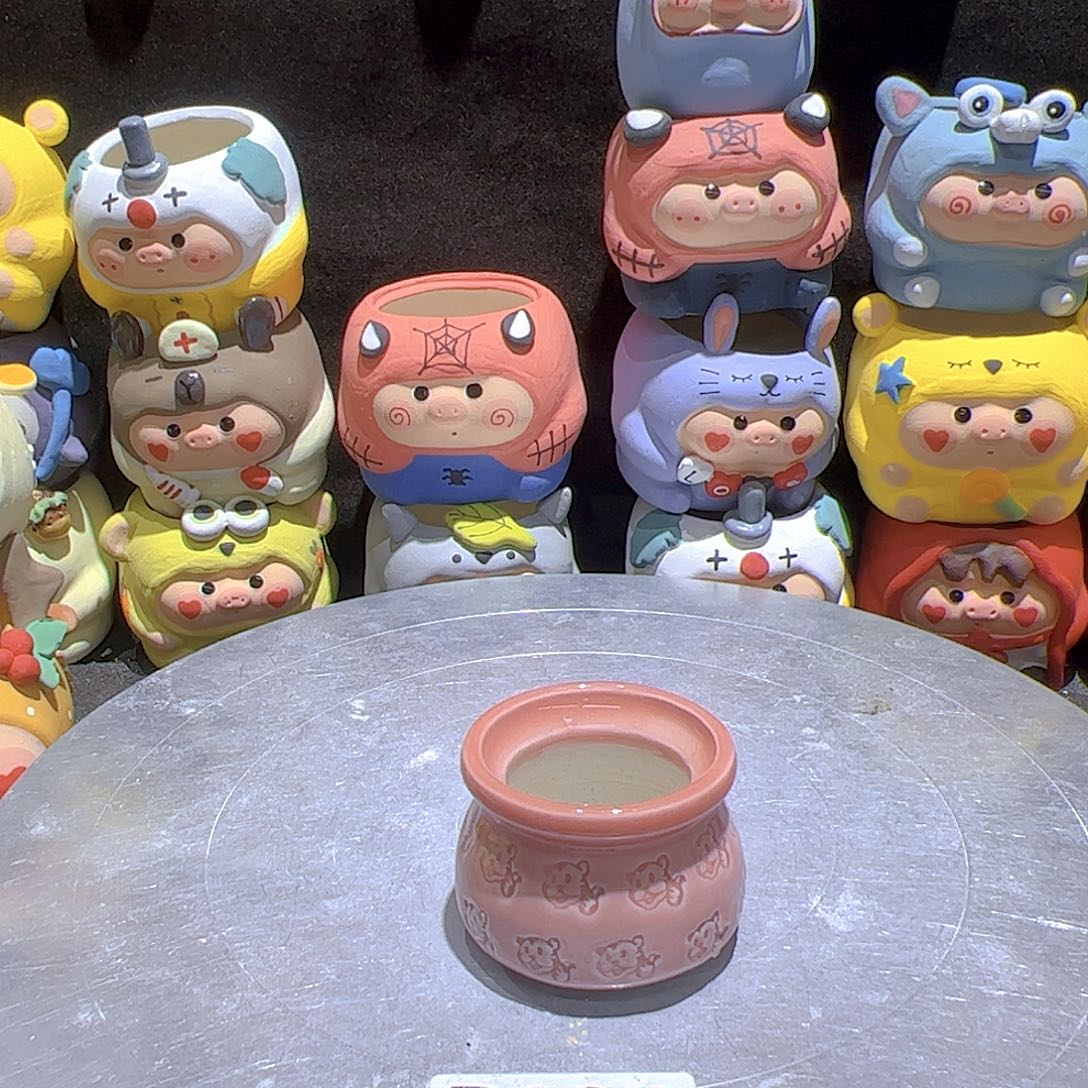 陶瓷手工多肉花盆瑕疵