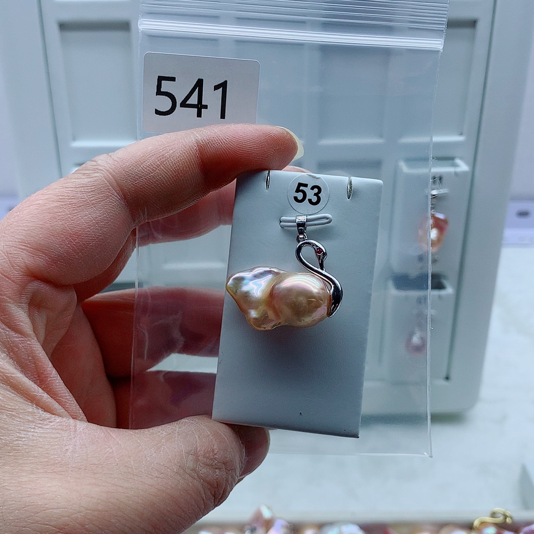 吊坠(不含链)淡水珍珠合金
