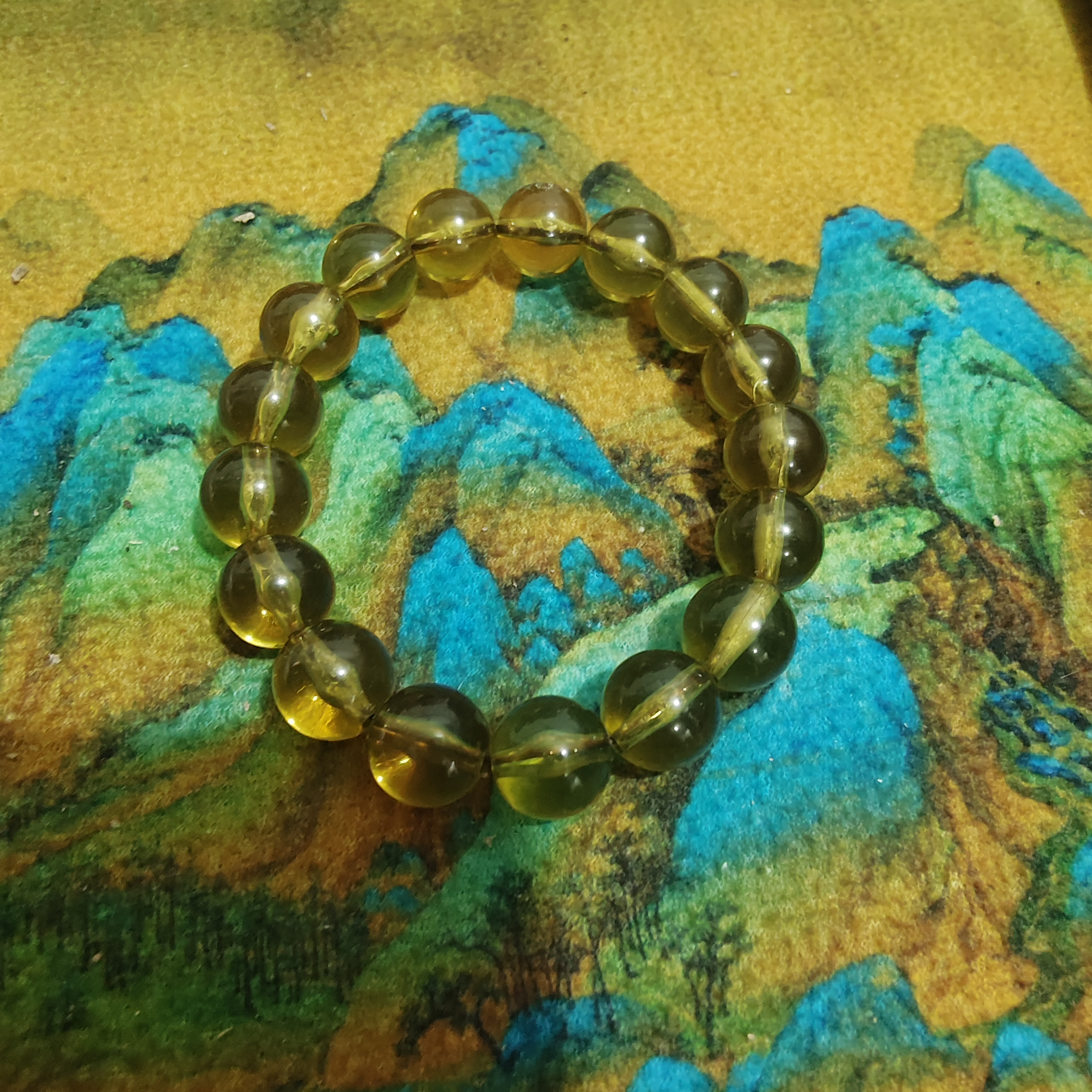 金绿蓝珠-殿堂系列s级新中式手链 D253