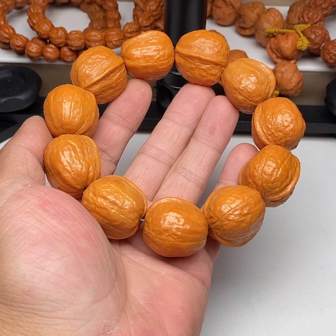 木质文玩核桃2.6木鱼元宝