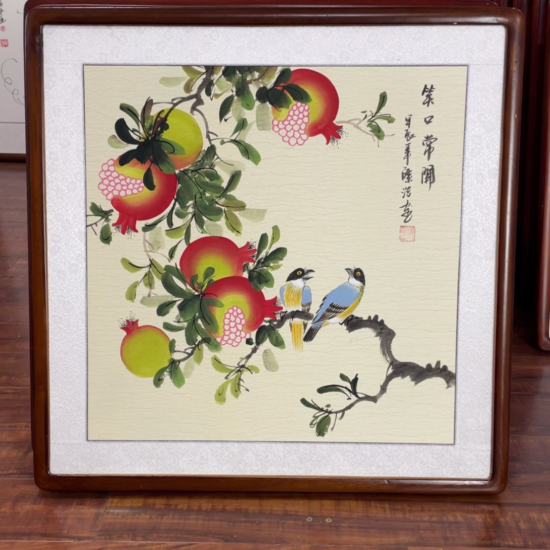 国画带框尺寸63*63厘米