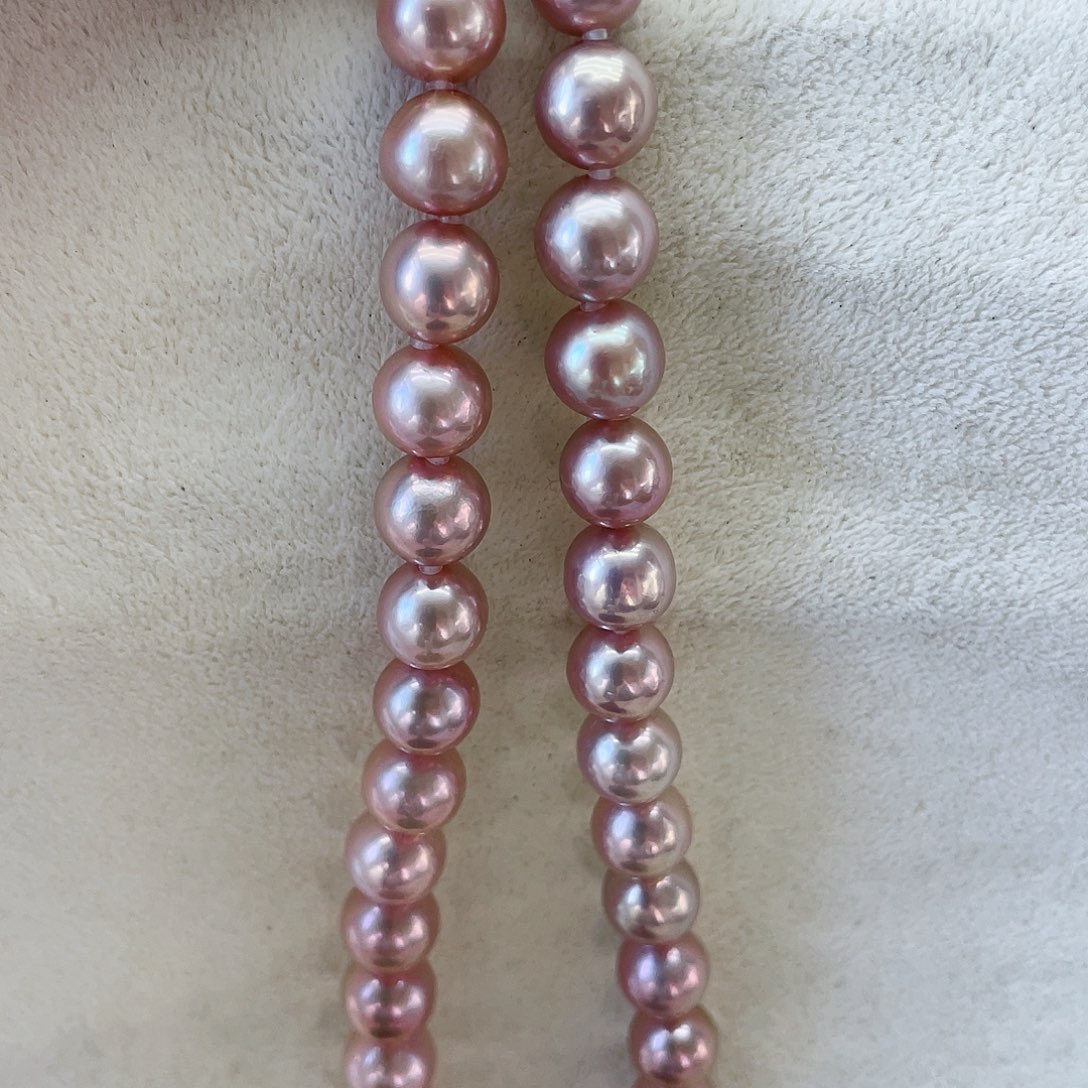 淡水珍珠颈饰银S925镶嵌