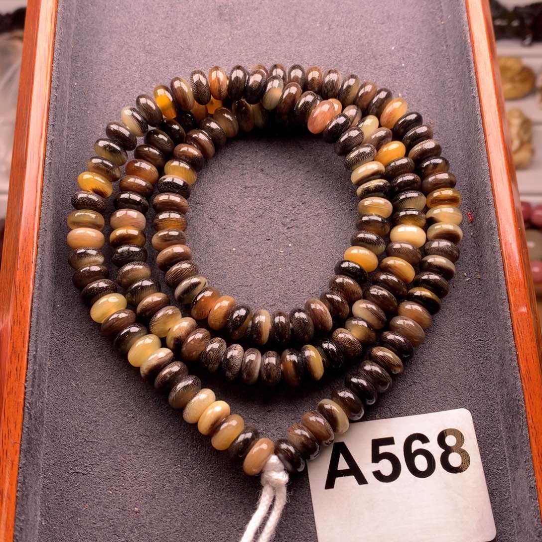 牛骨手串/手链0.9驴蹄算盘珠138珠