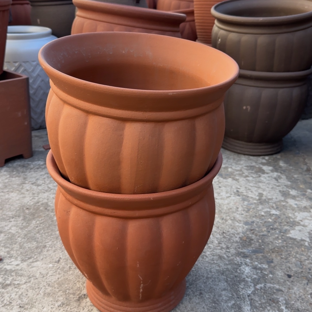 紫砂花盆口30高30宜兴紫砂