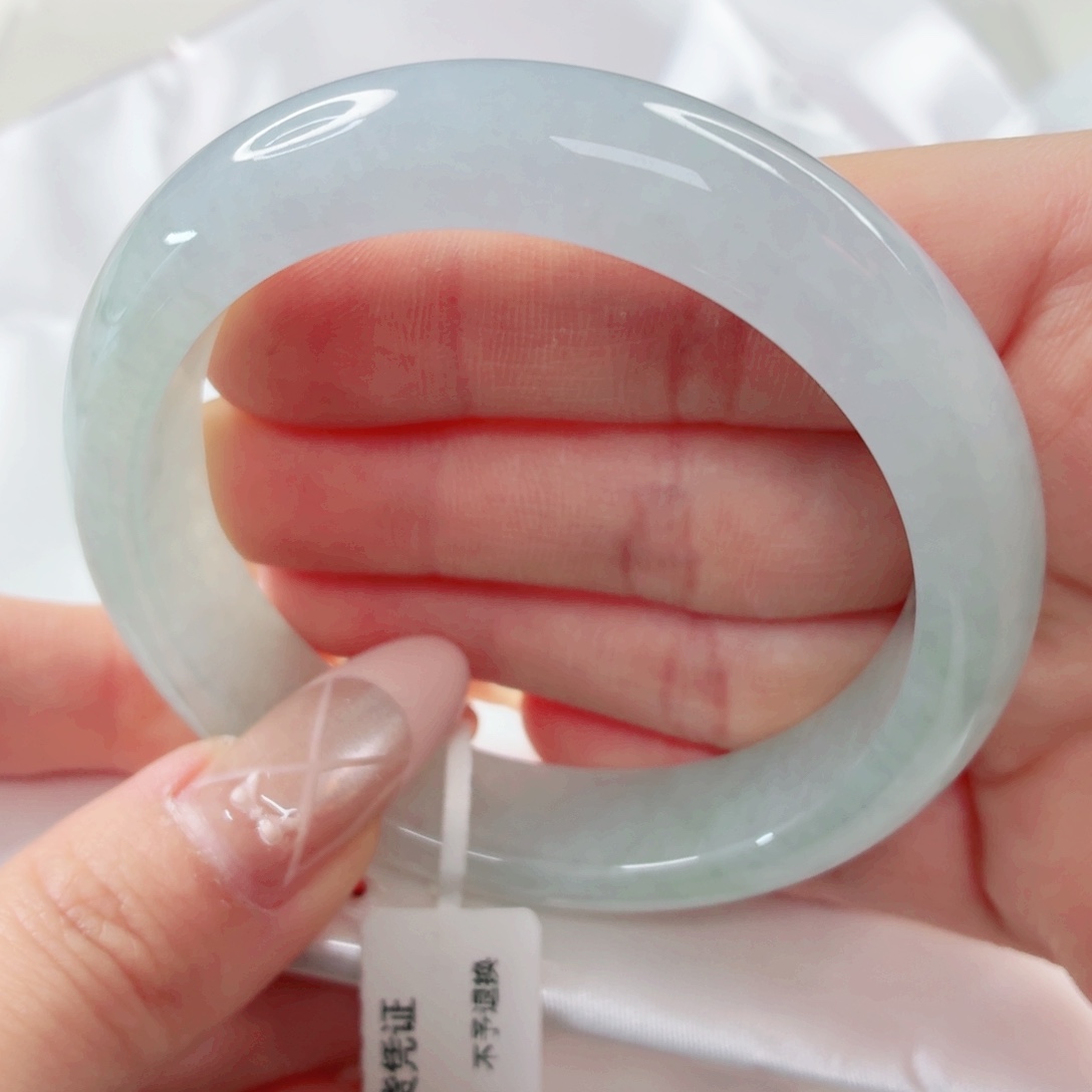 翡翠未镶嵌手镯56.5x10