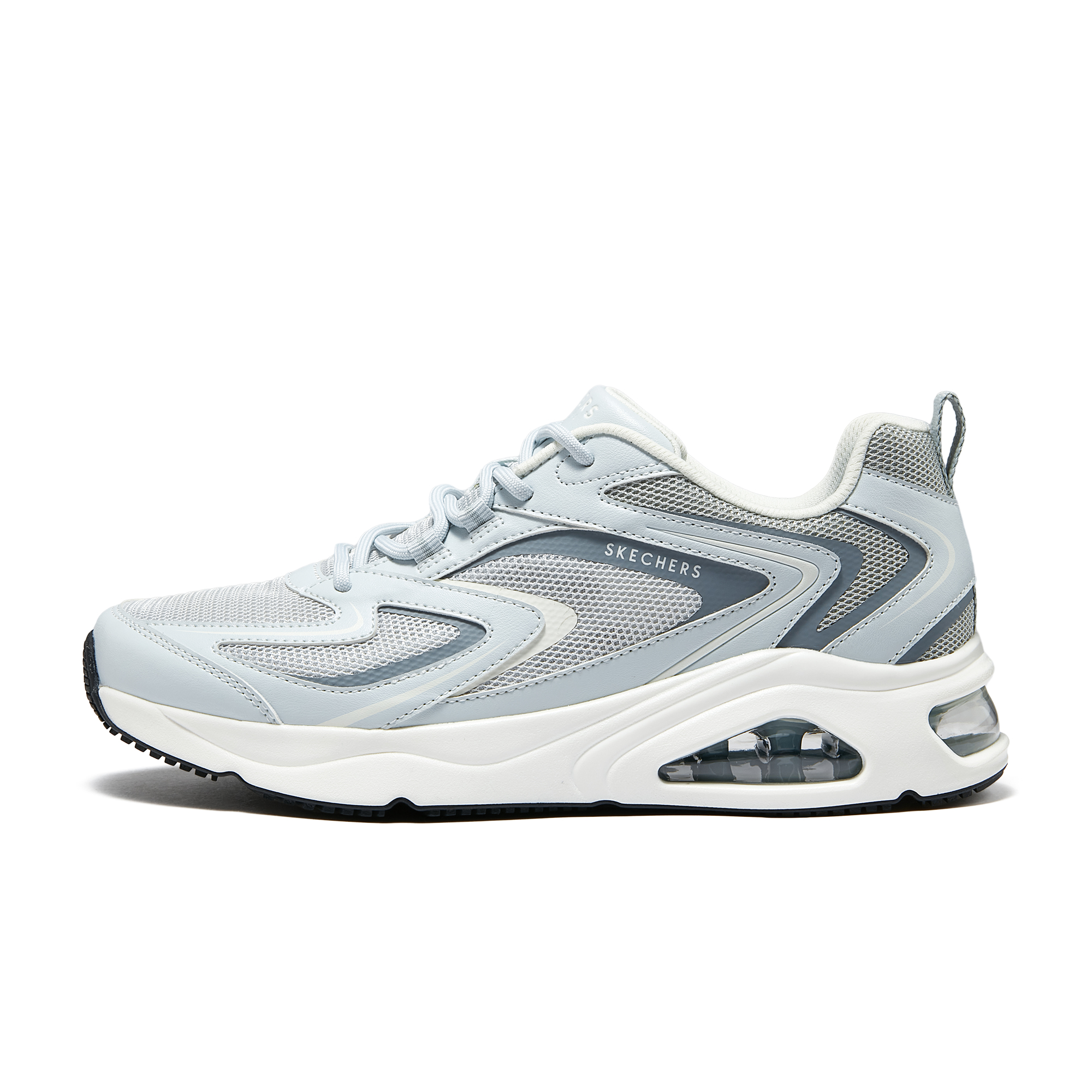 Skechers斯凯奇【成毅同款】极光蝴蝶鞋男2025年舒适透气厚底跑步鞋