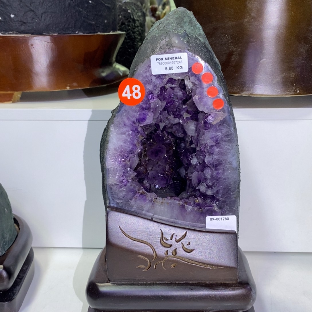 紫晶大型摆件（非配饰）银S925镶嵌