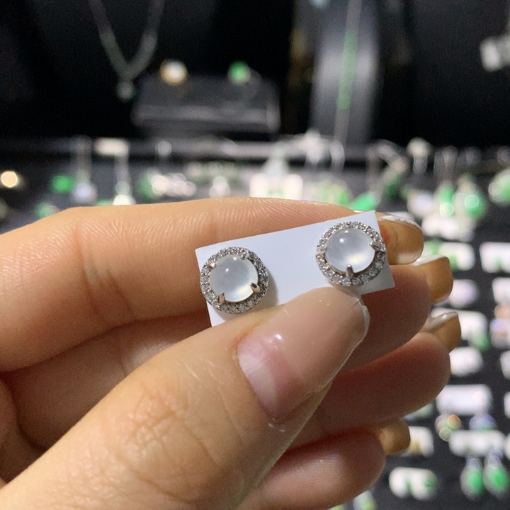 翡翠银S925镶嵌戒指