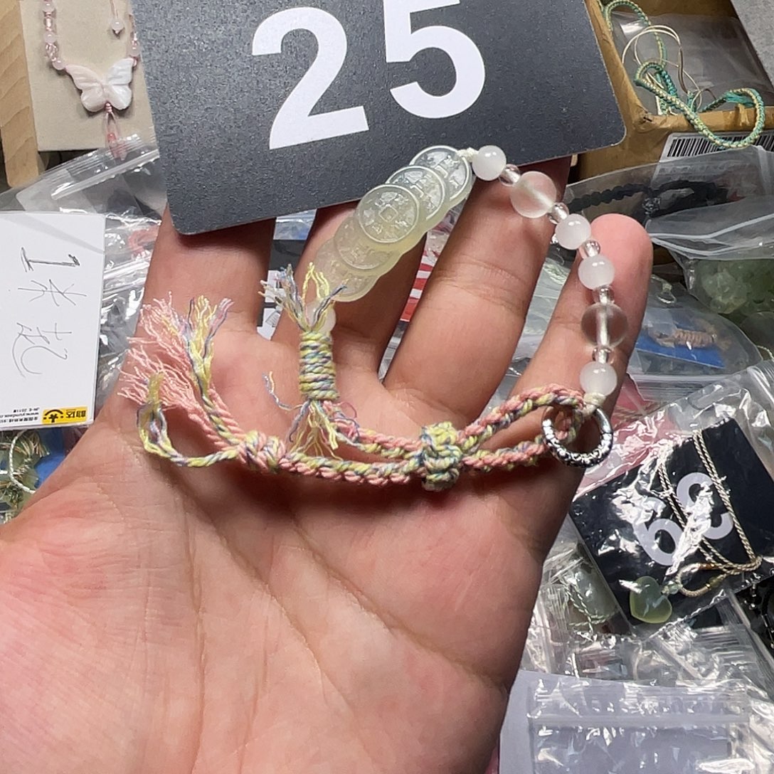 蛇纹石玉合金颈饰