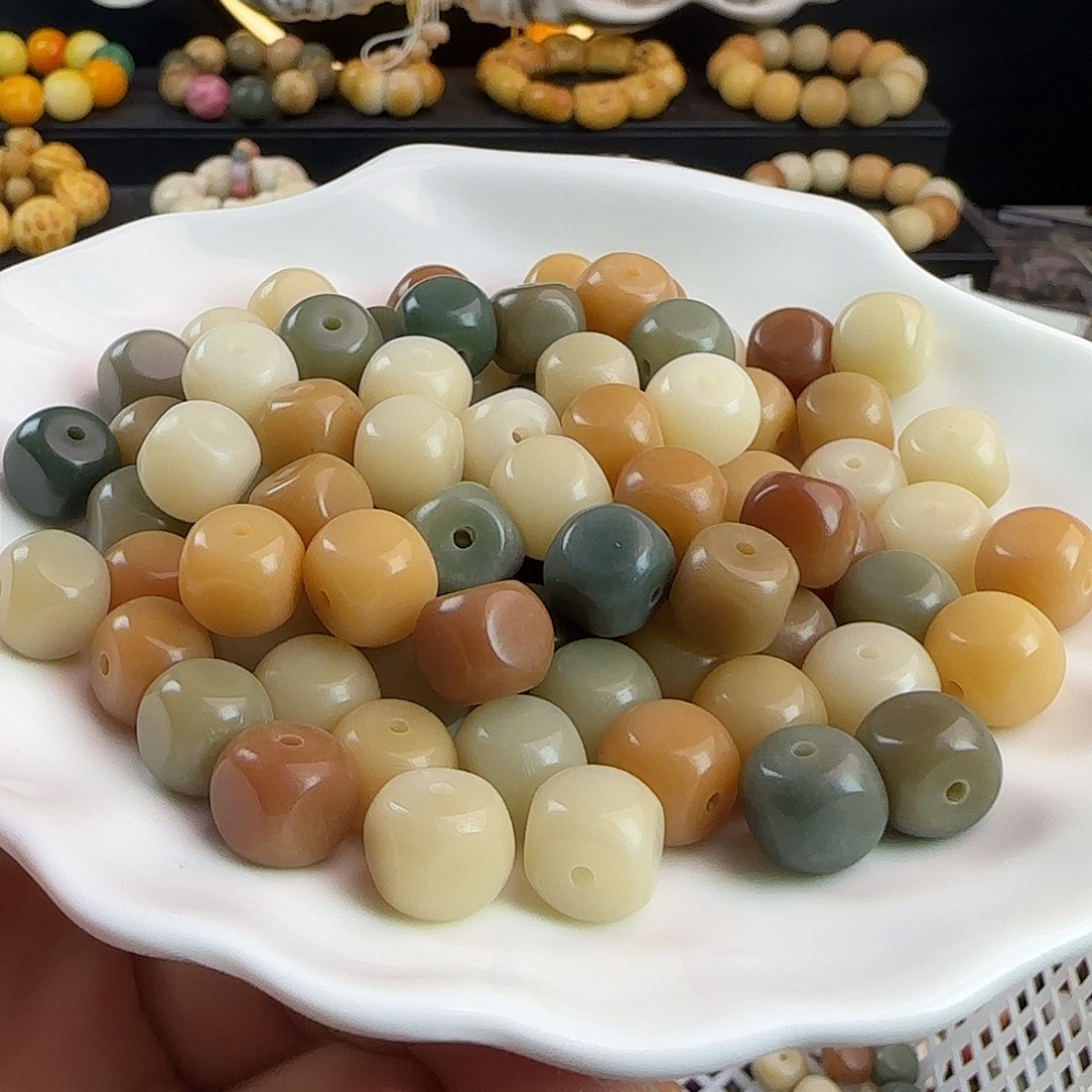 吊坠菩提根/象牙果卡12多宝六方20颗➕20颗