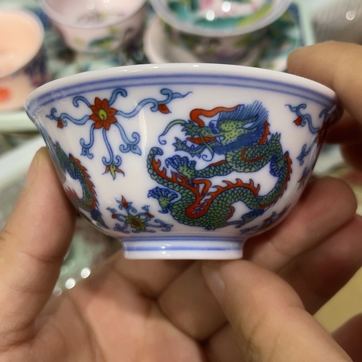 摆件陶景德镇陶瓷主人杯13445