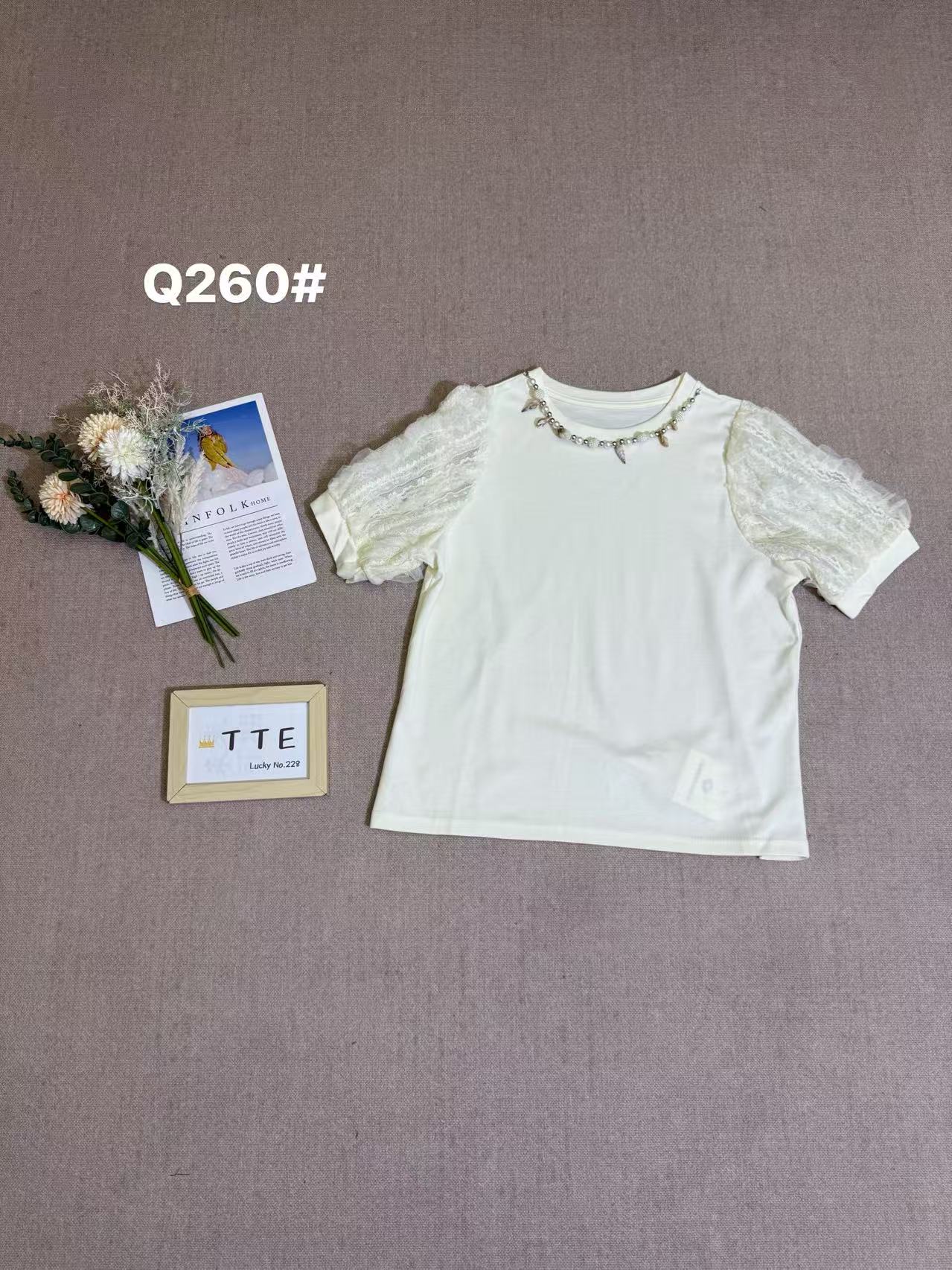 【TTE严选】2025夏装Q260泡泡袖高品质上衣（0714-39）