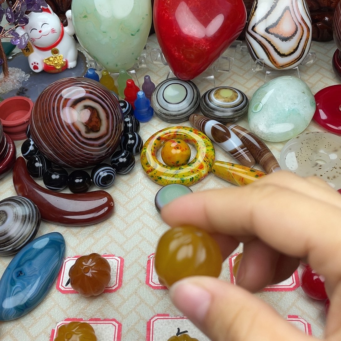 番***蛋玛瑙/玉髓合金颈饰