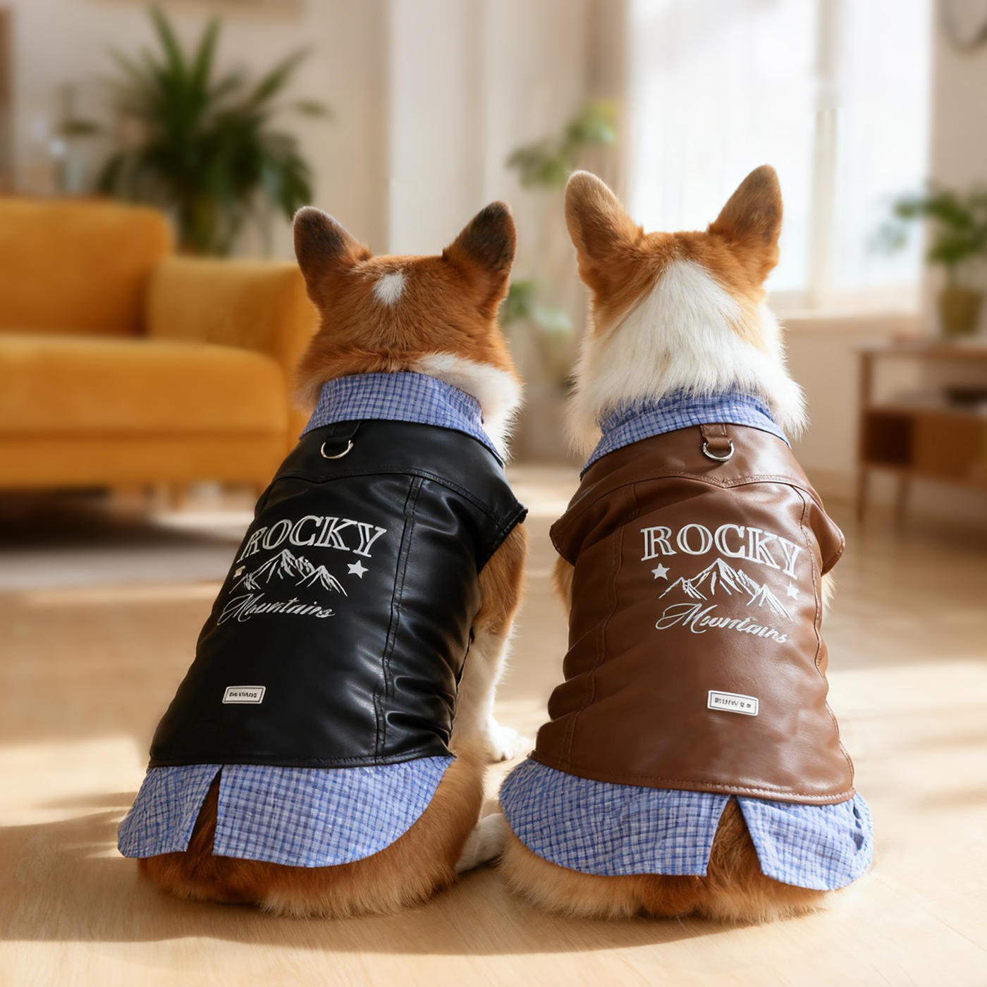 宠物狗狗衣服假两件皮衣秋冬款中型犬秋冬背心保暖马甲2025新款