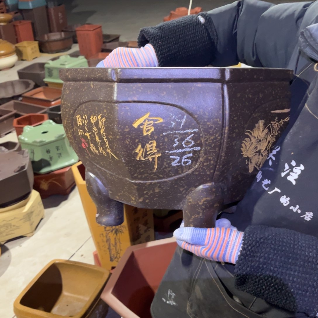 紫砂花盆盆景艺术