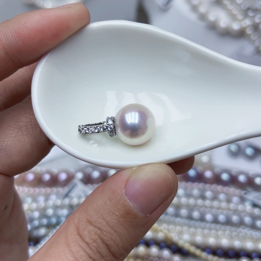 淡水珍珠颈饰银S925镶嵌