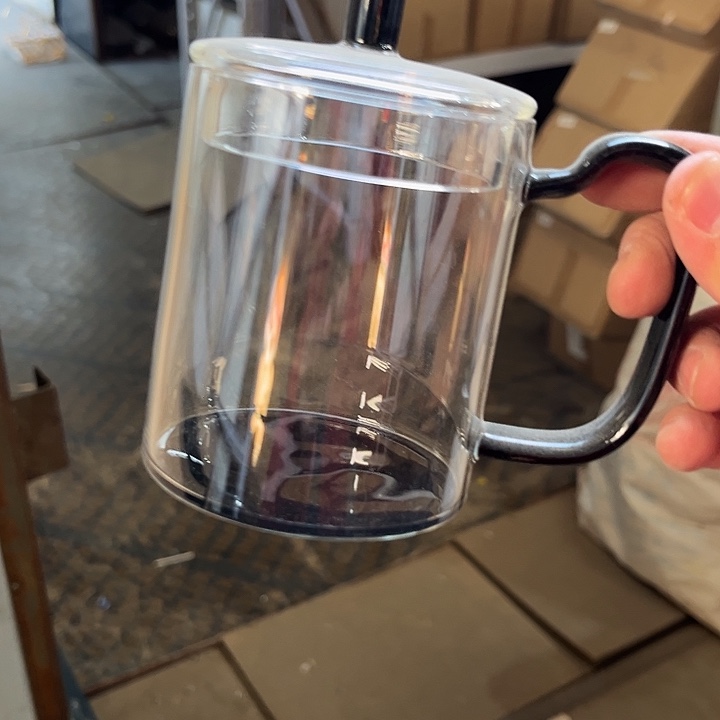 黑色办公杯绿茶杯