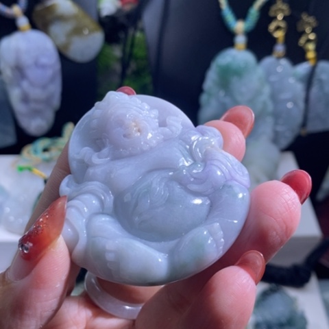 【闪购商品】颈饰未镶嵌翡翠黄财神