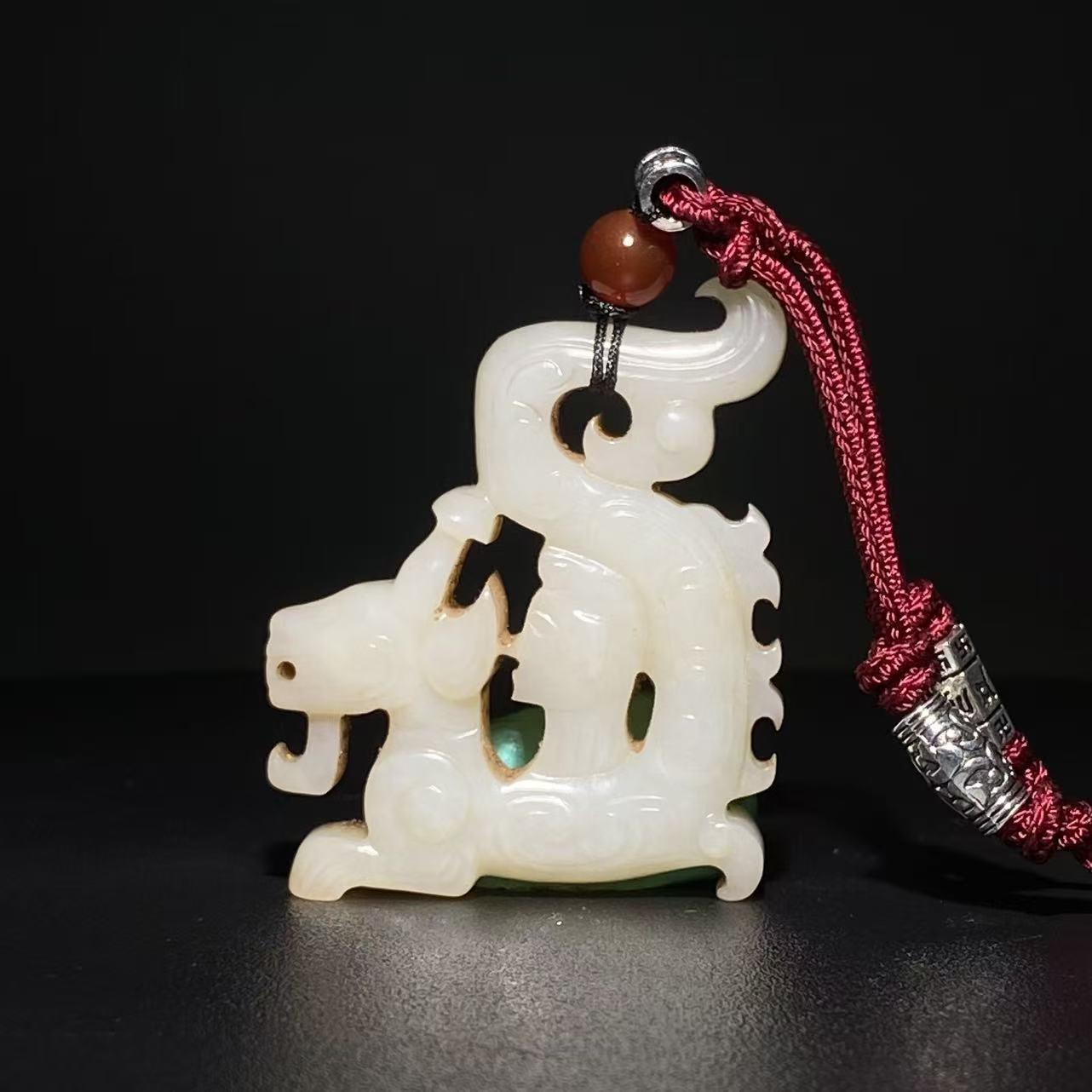 【明代】-和田玉螭龙佩2511090022