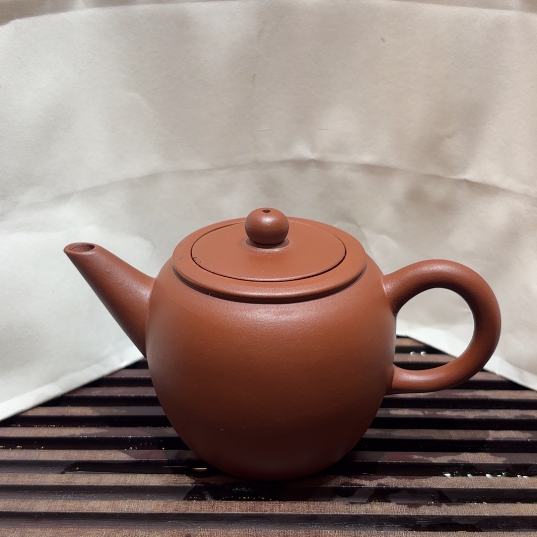 茶壶紫砂年糕土 90年代 半手 苹果 微瑕