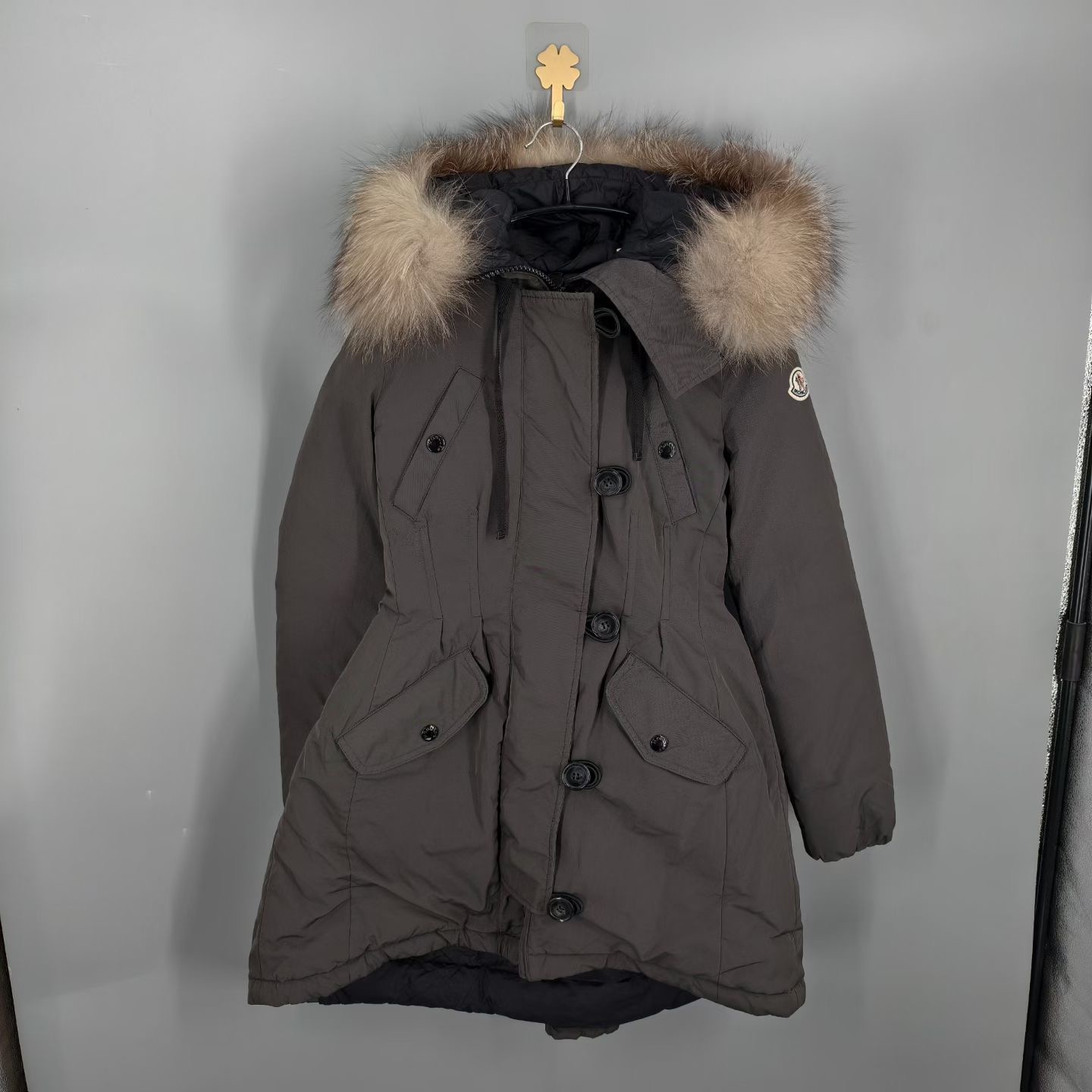 99新 MONCLER 葡萄籽奢潮/毛领连帽女款长袖羽绒服衣服女装/0码
