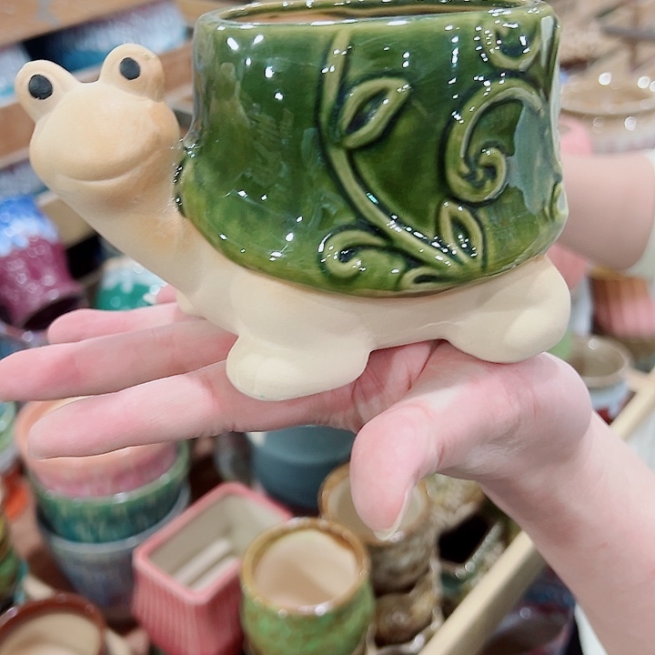 有孔，凑单福利满10元发货陶瓷多肉花盆！