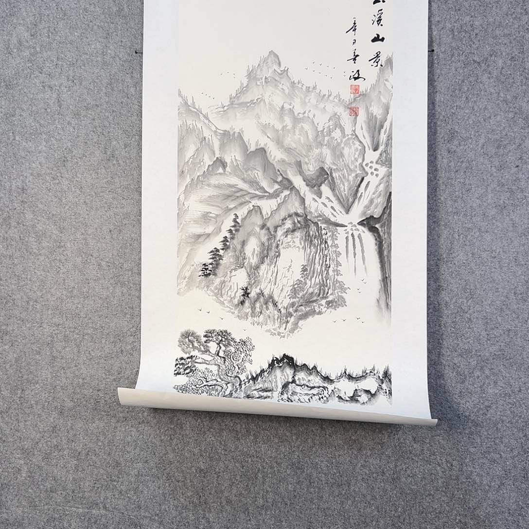 国画505 花鸟在此处飞翔也有了