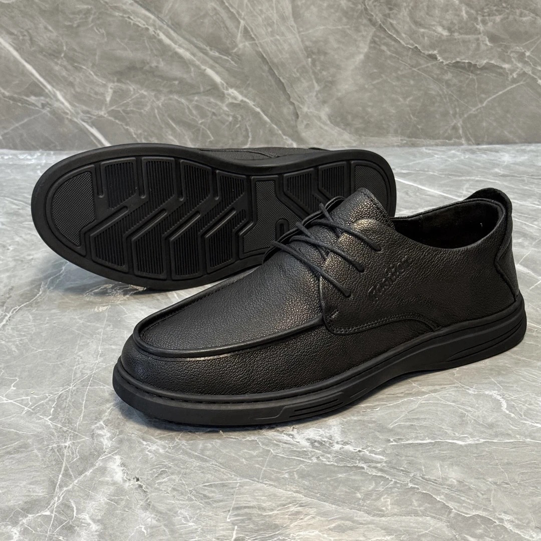 头层羊皮系带皮鞋