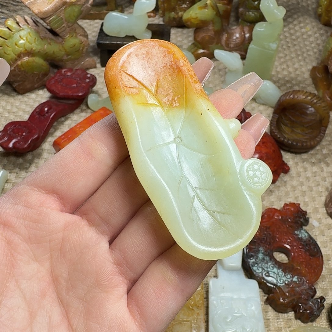 白玉菩提吊坠挂件