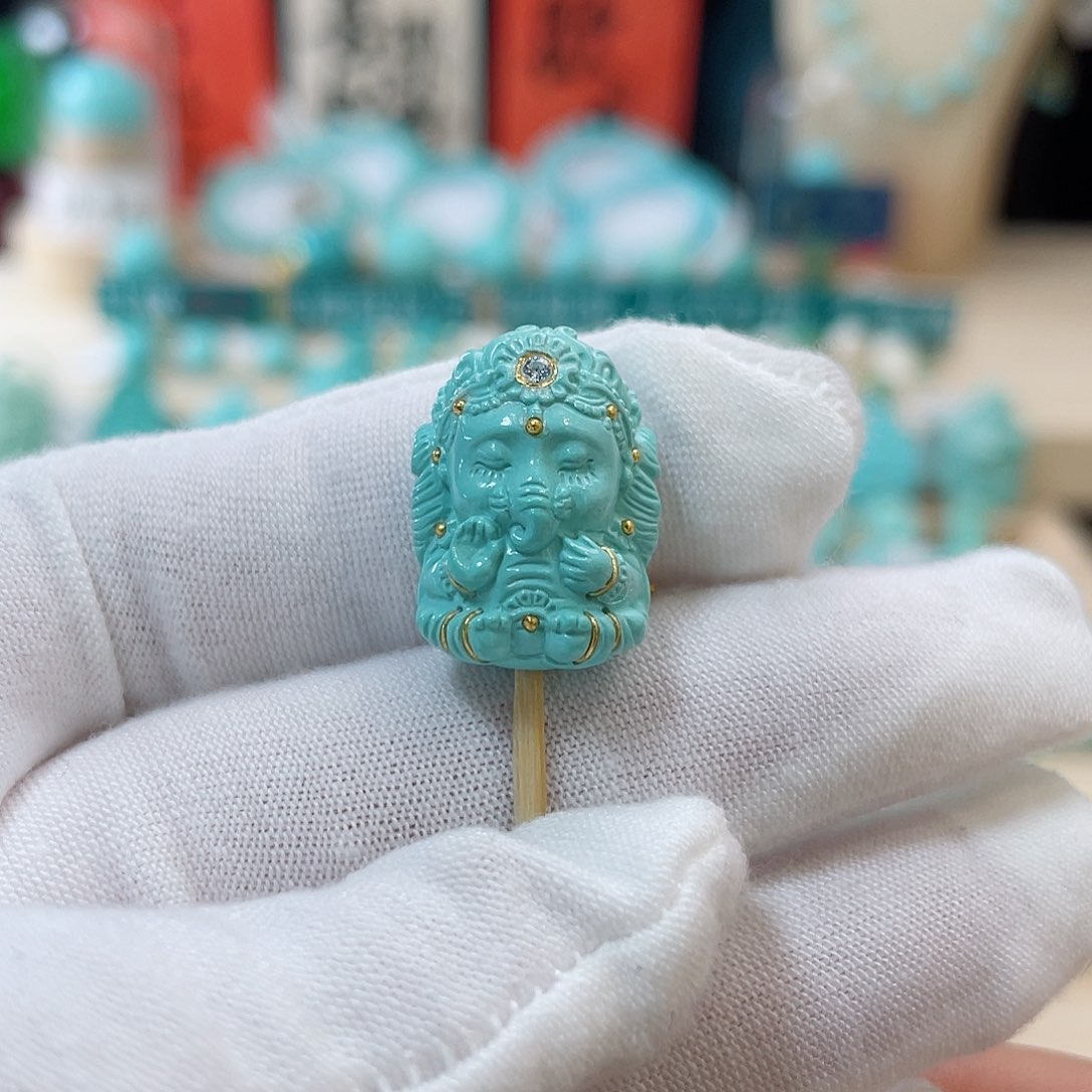 绿松石珠宝奇石未镶嵌