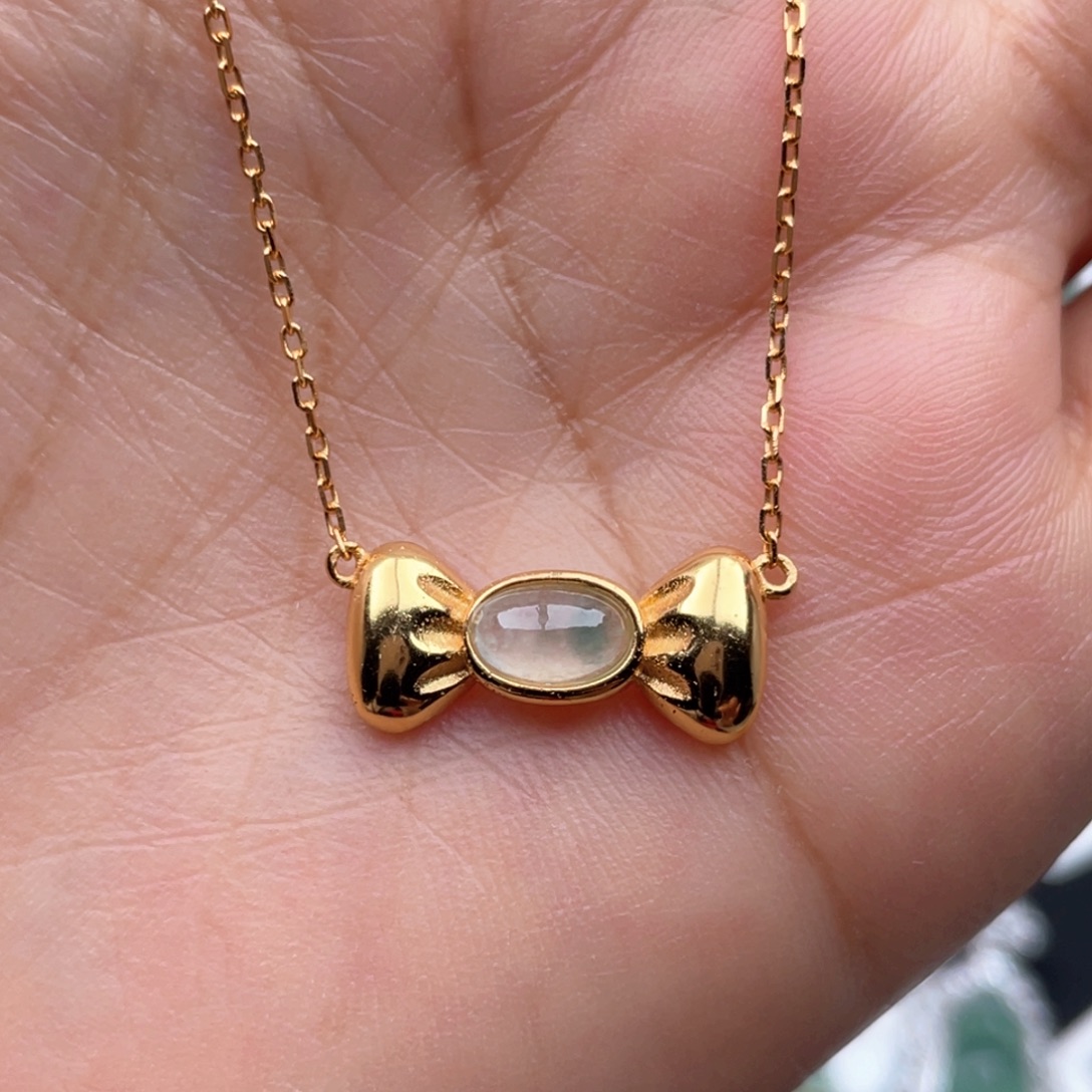 翡翠银S925镶嵌套链