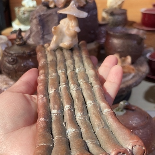 杯香插 柴烧裸烧手作品