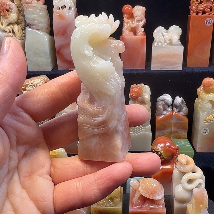 寿山石印石寿山石手工雕刻