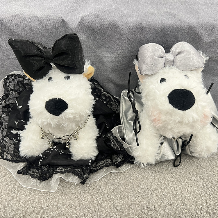 盲袋西高地狗子大裙摆可爱挂件自选车挂包挂气质拉布布毛绒