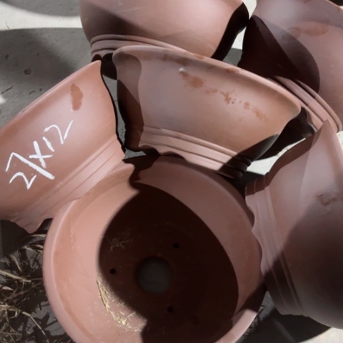 紫砂花盆100-6。27-12