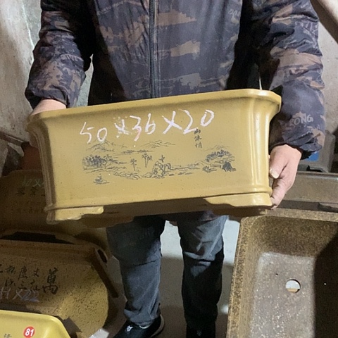 紫砂花盆手工制作