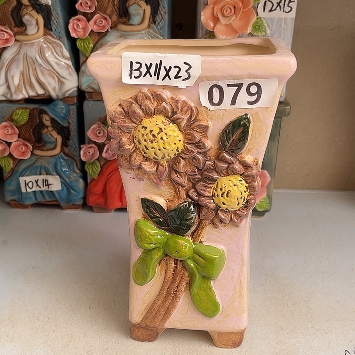 粗陶材质多肉花盆