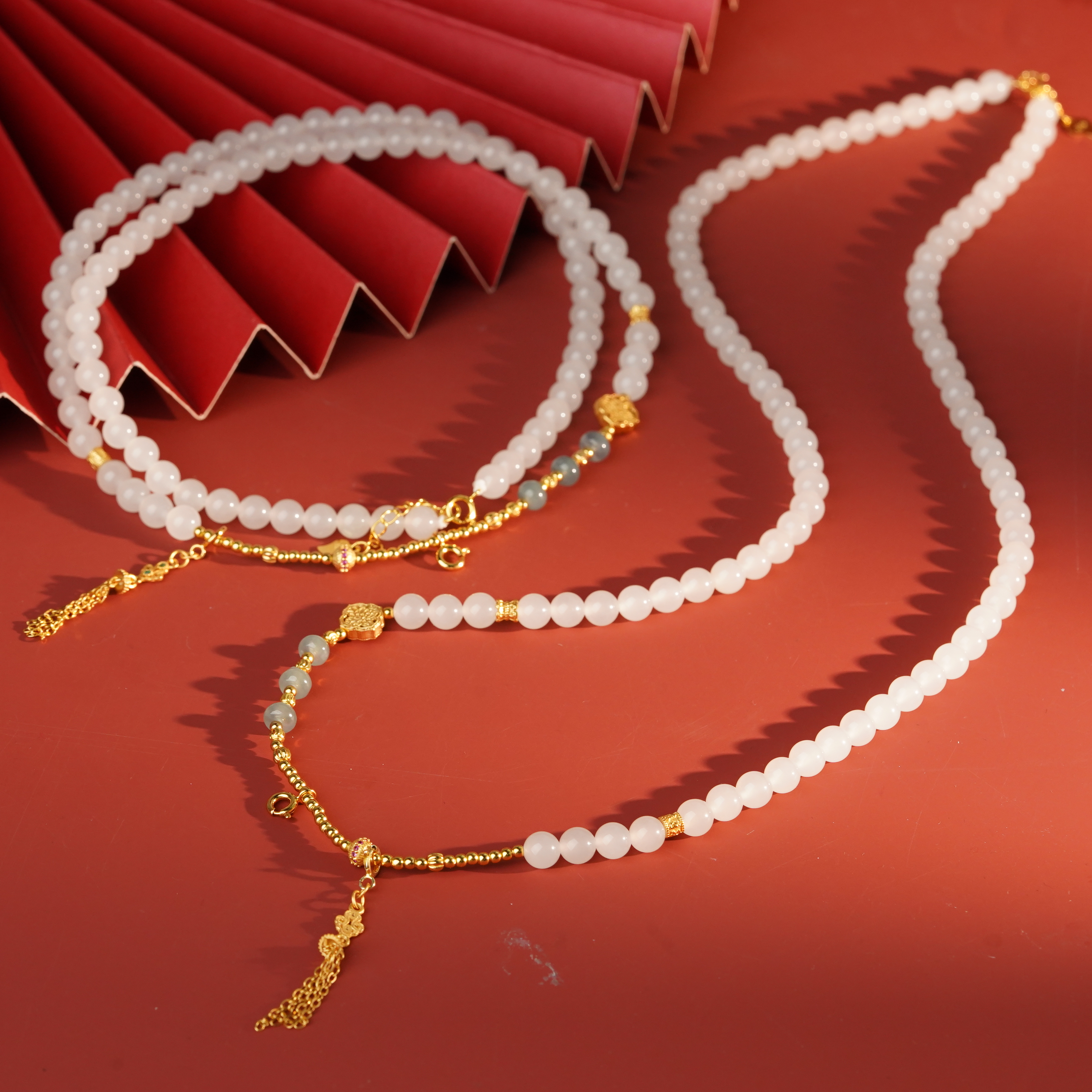 【小北好物】和田玉DIY项链尺寸约5.5mm【多样性发一件】QH75X372