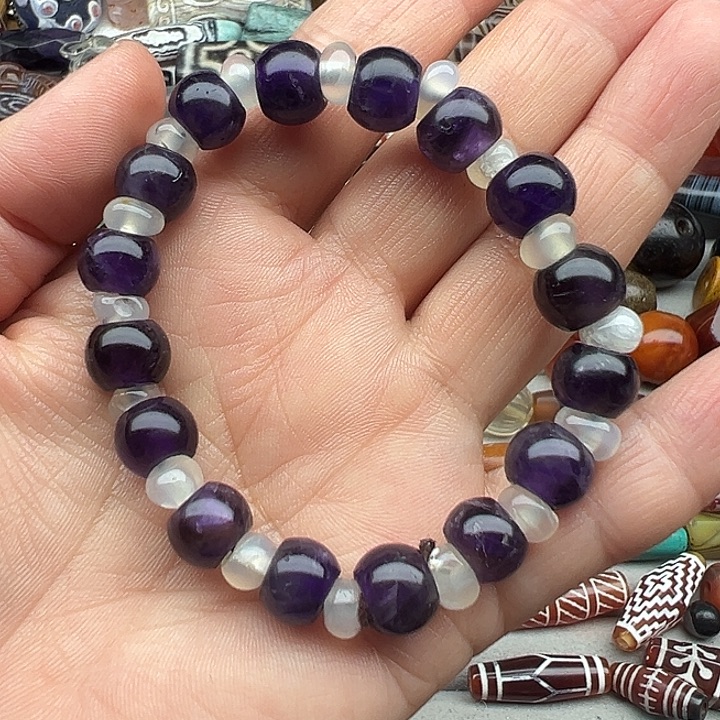 玛瑙/玉髓合金颈饰