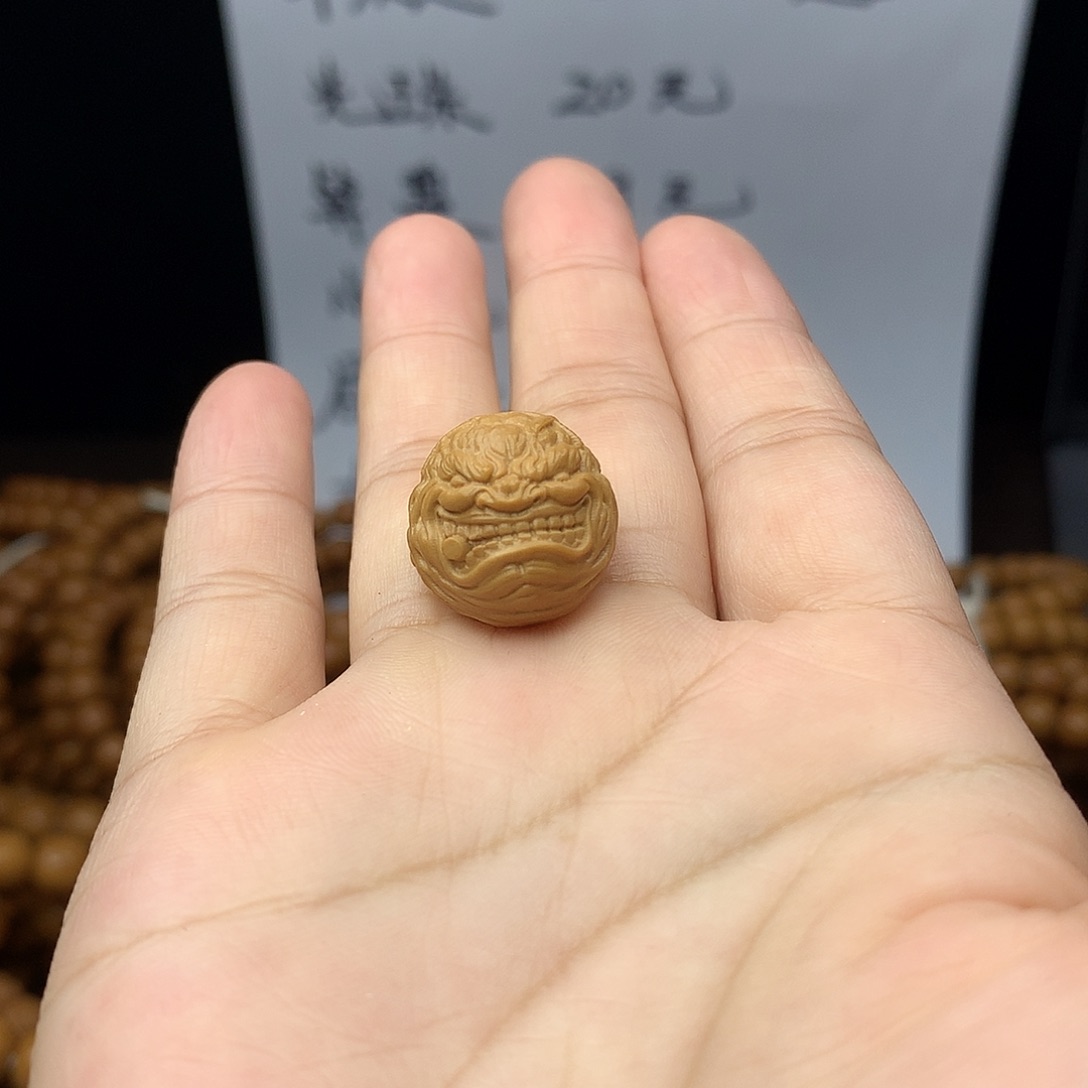 桃核手串猴头单颗烟鬼