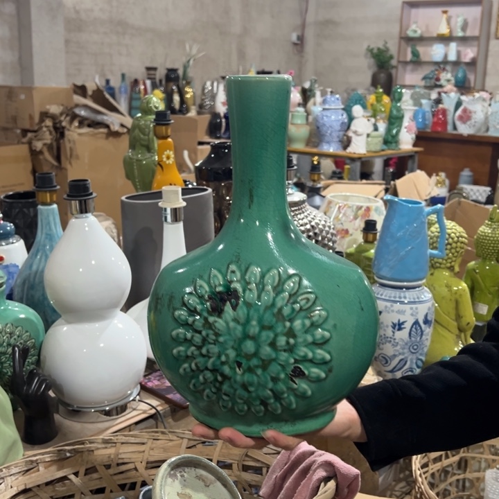 摆件高34口5公分微瑕捡漏做旧款