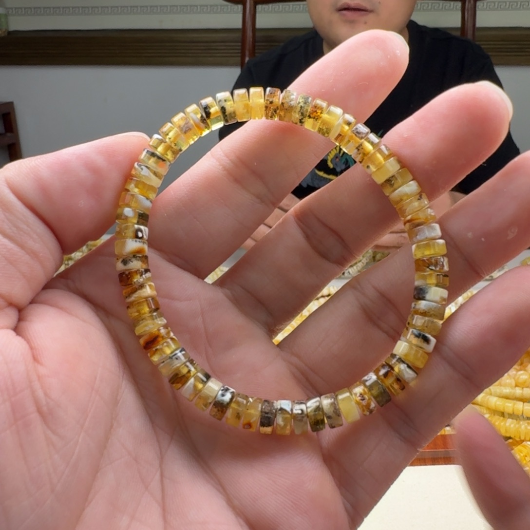 手链琥珀未镶嵌6.5