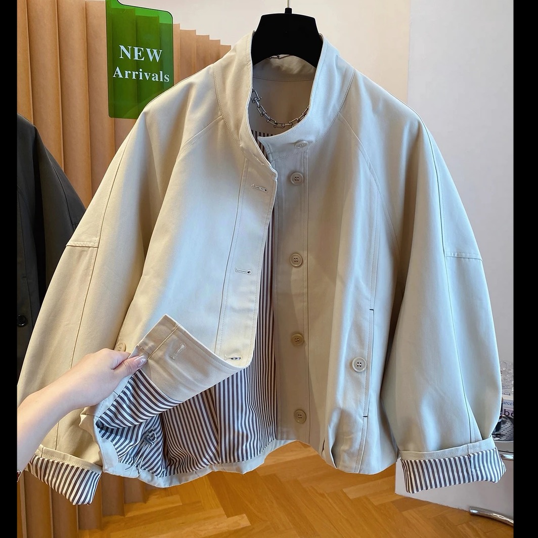 短外套女士新款早春秋设计小众港风百搭外套女款爆款2025新款