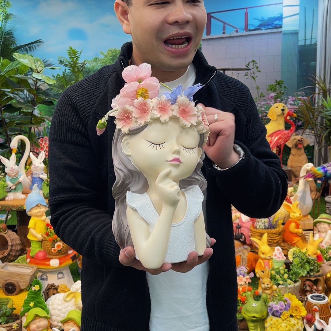 红陶花园庭院摆件