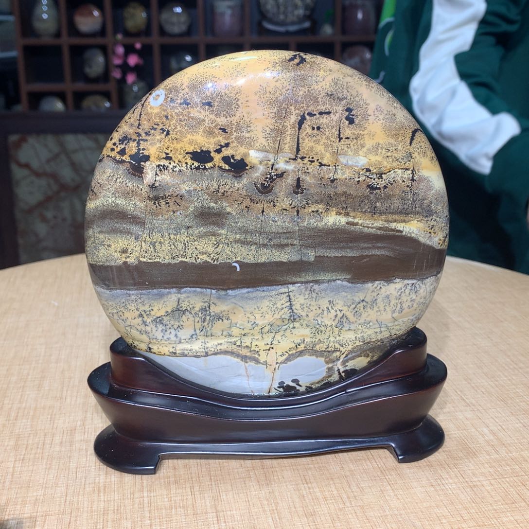 紫砂，广西国画石摆件，收藏观赏