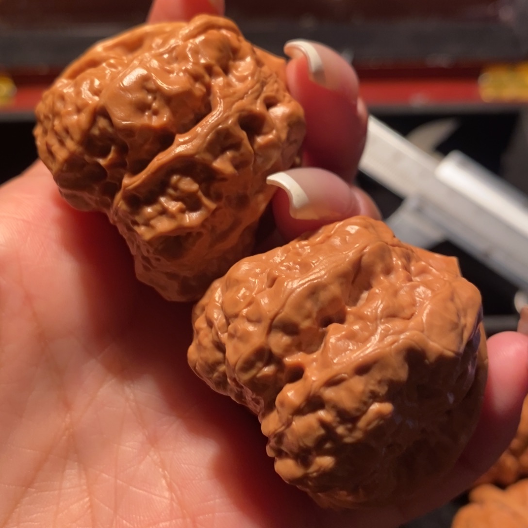 吊坠文玩核桃蜡***心